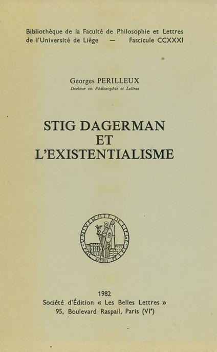 Stig Dagerman et l’existentialisme