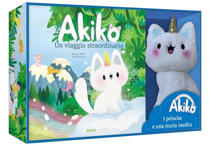 Akiko. Un viaggio straordinario. Ediz. a colori. Con peluche - Béatrice Ruffiè - copertina