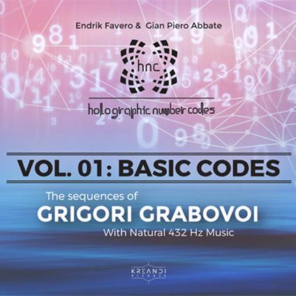 Hollographic number codes. Basic codes. The sequences of Grigori Grabovoi with natural 432 Hz music. Ediz. italiana, inglese, spagnola, portoghese e russa. Audiolibro. Vol. 1 - Endrik Favero,Gian Piero Abbate - copertina