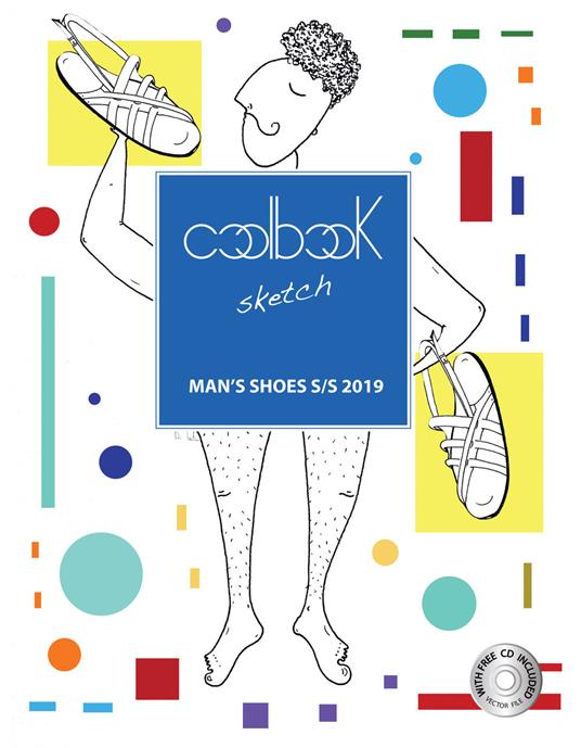 Man's shoes S/S 2019. Coolbook sketch. Ediz. italiana e inglese. Con CD-ROM - copertina