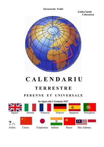 Calendariu terrestre. Lìmba sàrda cabesusèsa - Giovannetto Fodde - copertina