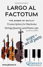 Largo al factotum. Il Barbiere di Siviglia. Voice, strings and piano opt. Score & parts. Partitura e parti
