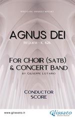 Agnus dei. Requiem K. 626. Choir & concert band. Score. Partitura