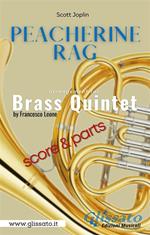 Peacherine Rag. Brass Quintet (parts & score). Ragtime.Partitura e parti