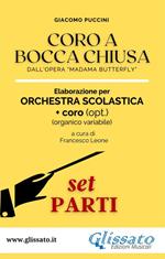 Coro a bocca chiusa. Spartiti per orchestra scolastica smim / liceo (set parti). Dall'opera «Madama Butterfly»
