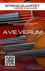 String Quartet: Ave Verum by Mozart (score & set of parts). K 618