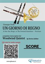 Un giorno di regno Overture. Woodwind Quintet (score). Partitura