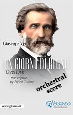 Un giorno di regno Overture. Orchestral score. Partitura