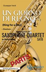 Un giorno di regno. Overture. Saxophone Quartet. Bb Soprano part. Parte di sax soprano SIb