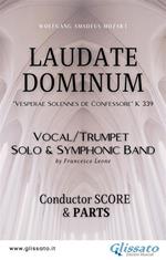 Laudate Dominum. Vesperae Solennes de Confessore K 339. Solo and Symphonic Band (score & parts). Partitura e parti
