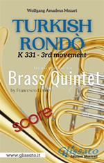 Turkish Rondò. Brass Quintet (score). Partitura