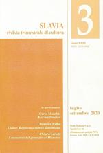 Slavia. Rivista trimestrale di cultura (2020). Vol. 3