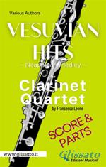 Vesuvian hits for clarinet quartet. Neapolitan medley. Score. Partitura