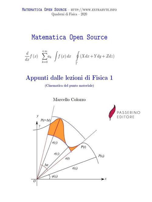 Appunti dalle lezioni di Fisica I. Cinematica del punto materiale - Marcello Colozzo - ebook