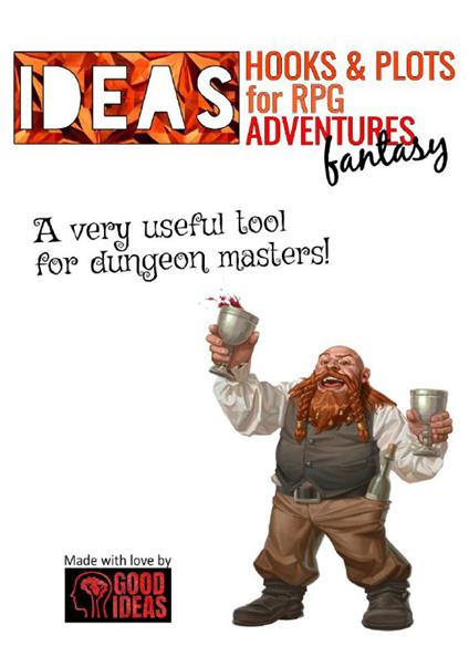 Ideas! Hooks & plots for fantasy RPG adventures - copertina