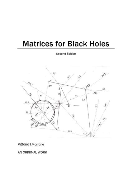Matrices for black holes - Vittorio Italo Morrone - copertina