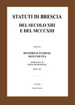 Statuti di Brescia del secolo XIII e del MCCCXIII