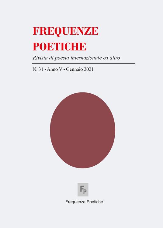 Frequenze poetiche n. 31. Vol. 31 - Giorgio Moio - copertina