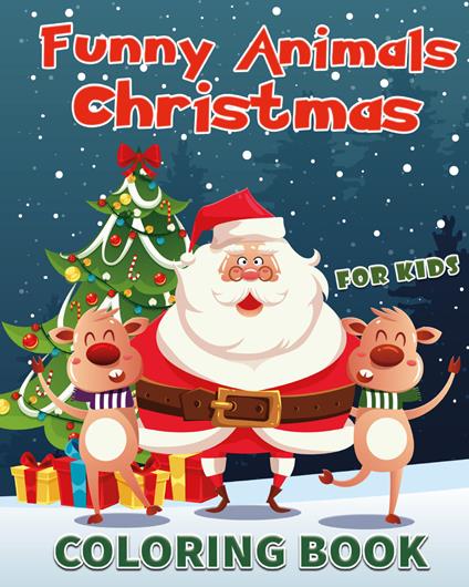 Funny animals Christmas for kids. Coloring book - Victoria Joyce - copertina