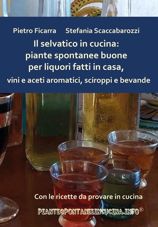 Il selvatico in cucina: piante spontanee buone per liquori fatti in casa, vini e aceti aromatici, sciroppi e bevande - Pietro Ficarra,Stefania Scaccabarozzi - copertina