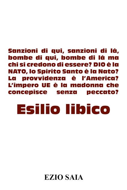 Esilio libico - Ezio Saia - copertina