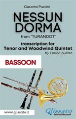 Nessun Dorma from «Turandot». Tenor & Woodwind Quintet (Bassoon part). Parti
