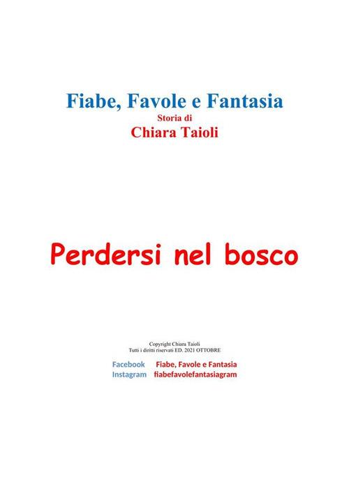Perdersi nel bosco - Chiara Taioli - ebook