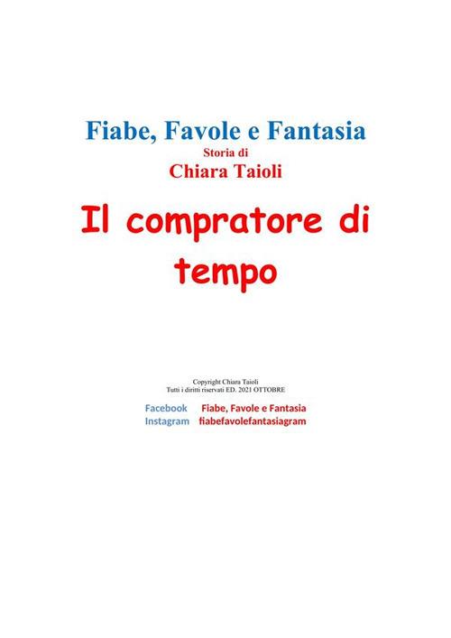 Il compratore di tempo - Chiara Taioli - ebook