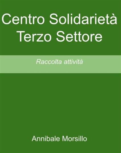 Centro Solidarietà Terzo Settore. Raccolta attività - Annibale Morsillo - ebook