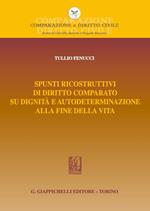 Spunti ricostruttivi di diritto comparato su dignità e autodeterminazione alla fine della vita
