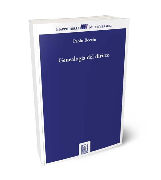 Genealogia del diritto - Paolo Becchi - copertina