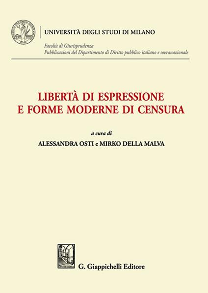 Libertà di espressione e forme moderne di censura - copertina