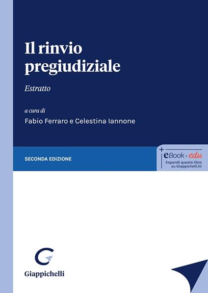 Il rinvio pregiudiziale. Estratto - copertina