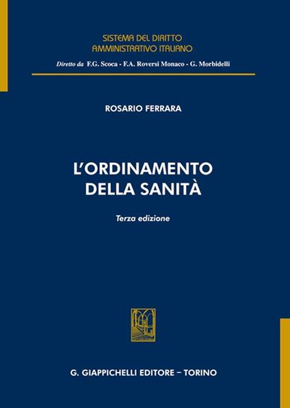 L'ordinamento della sanità - Rosario Ferrara - copertina