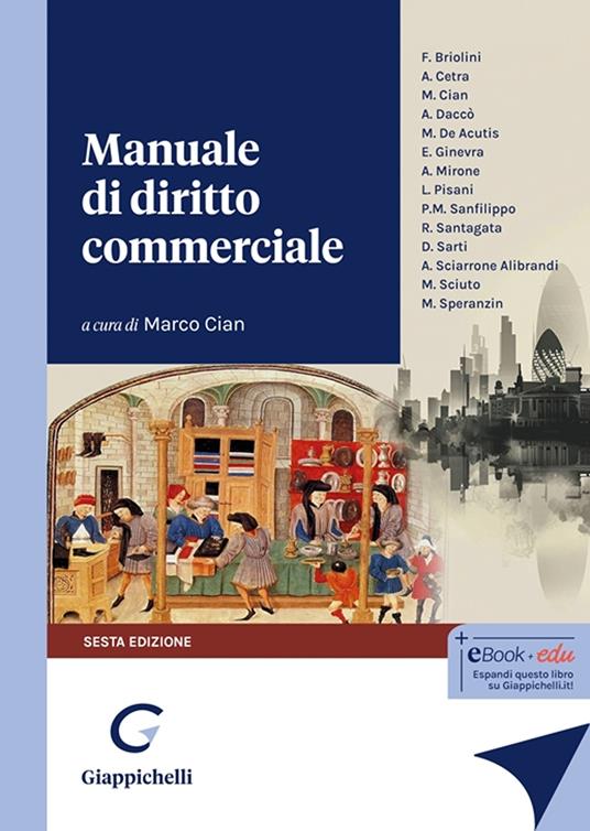 Manuale di diritto commerciale - copertina