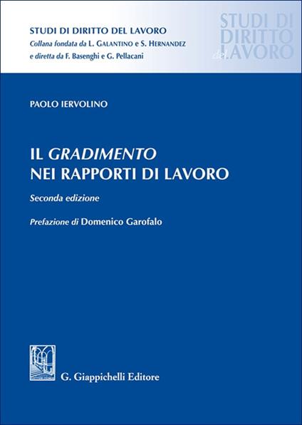 Il gradimento nei rapporti di lavoro - Paolo Iervolino - copertina