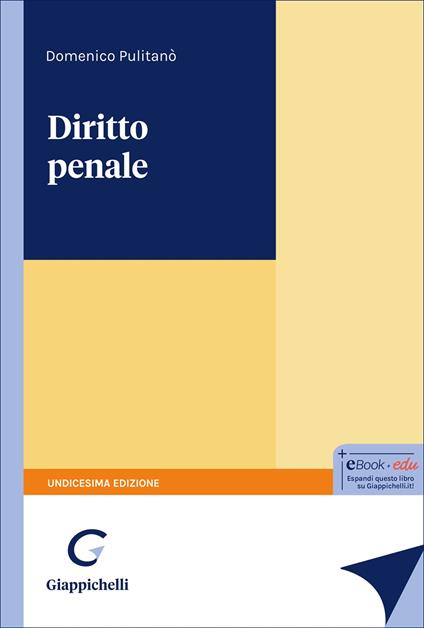 Diritto penale - Domenico Pulitanò - copertina
