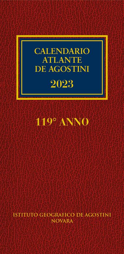Calendario atlante De Agostini 2023 - copertina