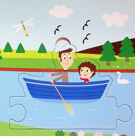 Papà ti voglio bene. Libro puzzle. Ediz. a colori - 3