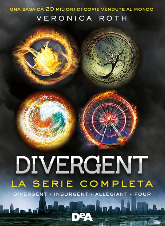 Divergent. La serie completa: Divergent-Insurgent-Allegiant-Four. Nuova ediz. - Veronica Roth - copertina