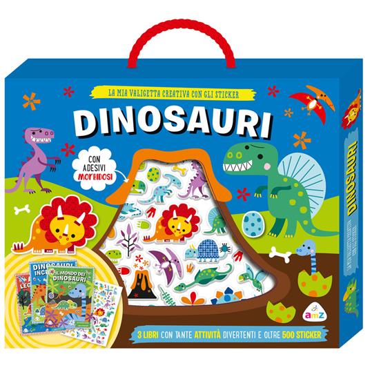Dinosauri. Valigetta con sticker. Ediz. a colori - copertina