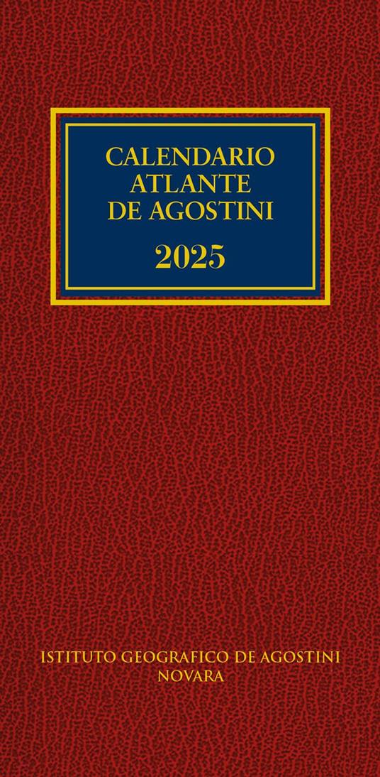 Calendario atlante De Agostini 2025 - copertina