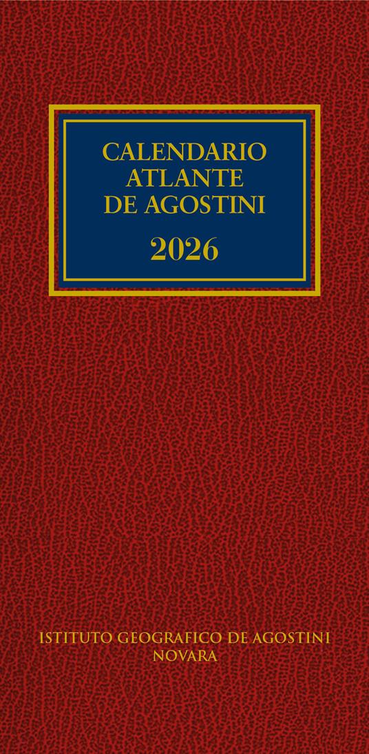 Calendario atlante De Agostini 2026 - copertina
