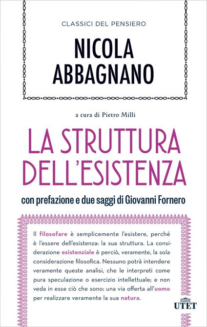 La struttura dell'esistenza - Nicola Abbagnano,Milli Pietro - ebook