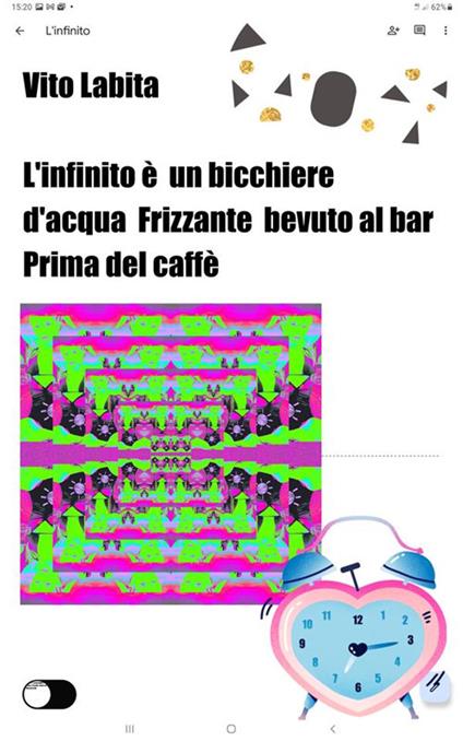 L' infinito è un bicchiere d'acqua frizzante bevuto al bar prima del caffè - Vito Labita - ebook