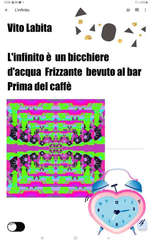 L' infinito è un bicchiere d'acqua frizzante bevuto al bar prima del caffè - Vito Labita - ebook