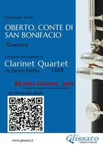 Oberto, Conte di San Bonifacio. Clarinet Quartet. Score. Overture. Partitura