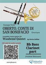 Bb Bass Clarinet (instead Bassoon) part of «Oberto» for Woodwind Quintet. Overture