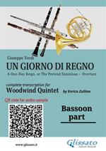 Bassoon part of «Un giorno di regno» for Woodwind Quintet