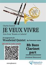 Je veux vivre. Aria from «Roméo et Juliette». Woodwind Quintet. Bb Bass Clarinet part (instead Bassoon)